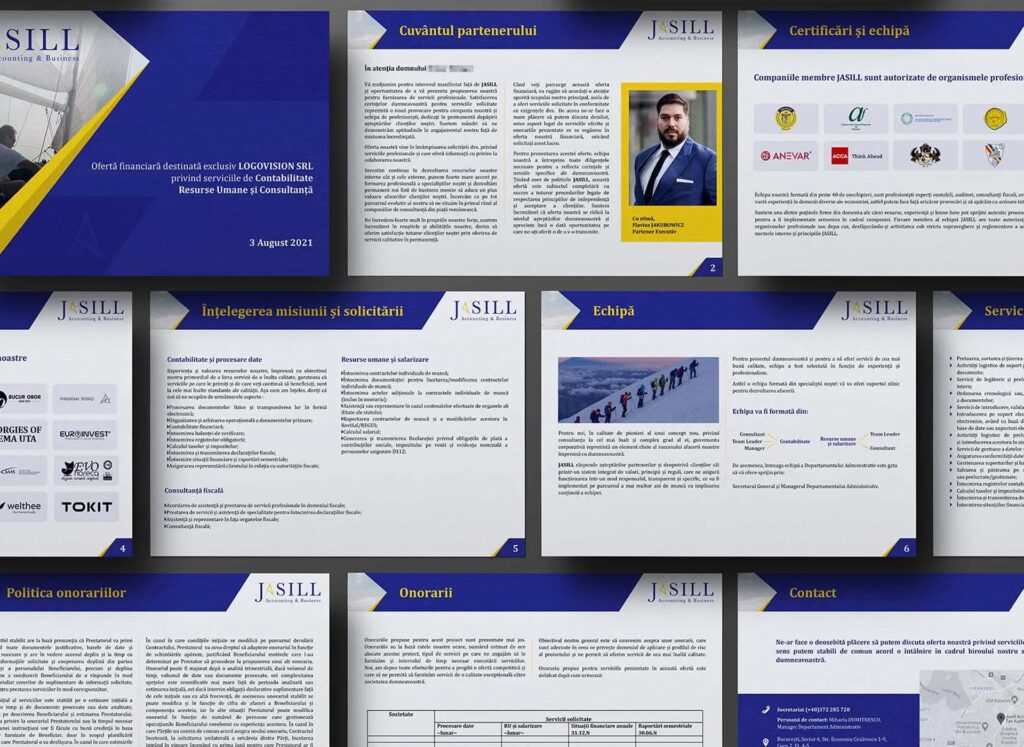 Rebranding si identitate vizuala Jasill Accounting Rebranding si identitate vizuala Jasill Accounting